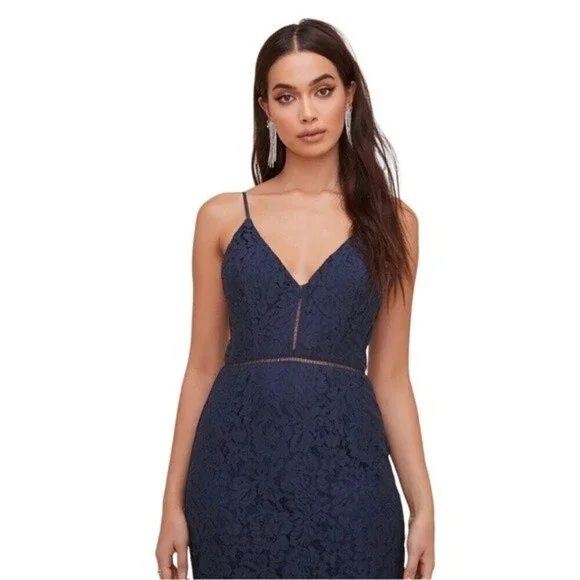 ASTR LATTICE INSET LACE DRESS Size S - Picture 8 of 8